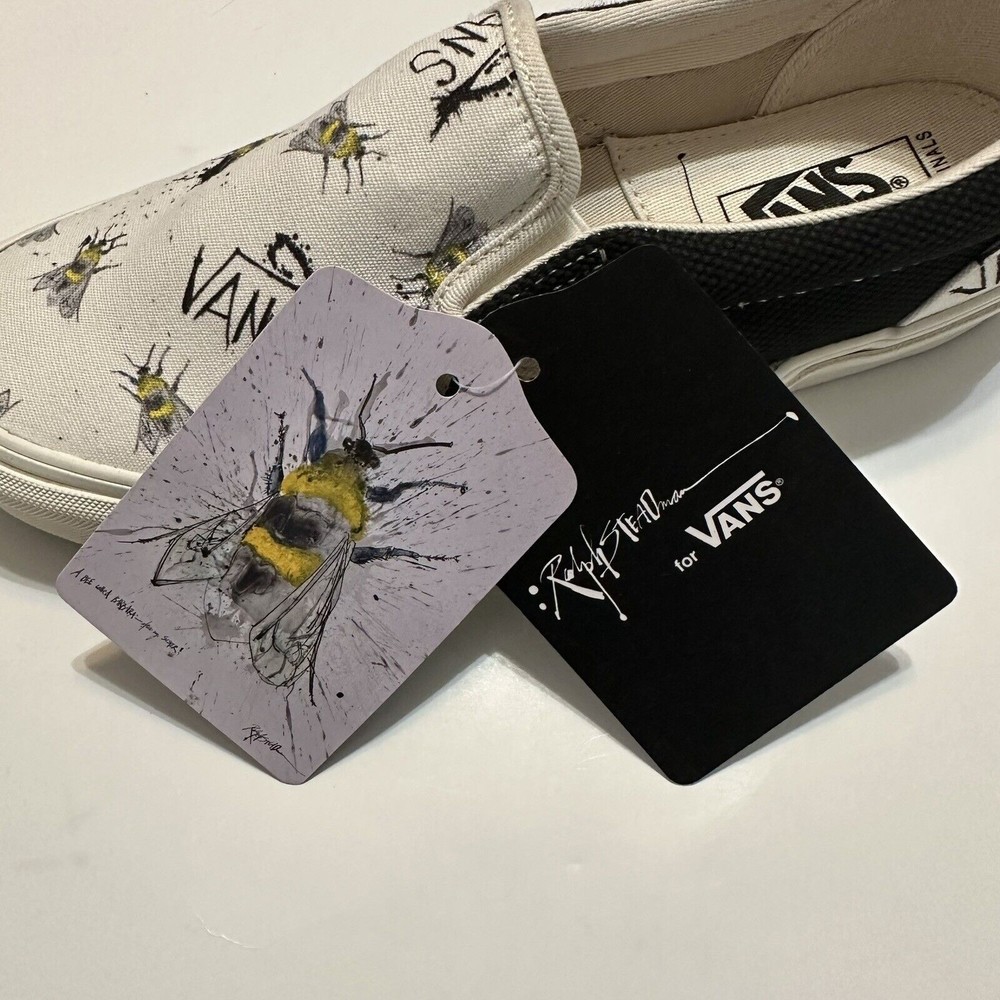 Vans x Ralph Steadman "Save The Bees" Classic Slip On Critical Critters Size 8 - Picture 6 of 9